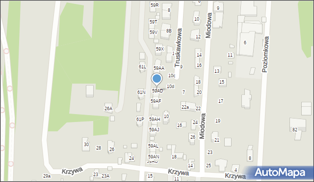 Sulejówek, Drobiarska, 59AD, mapa Sulejówek