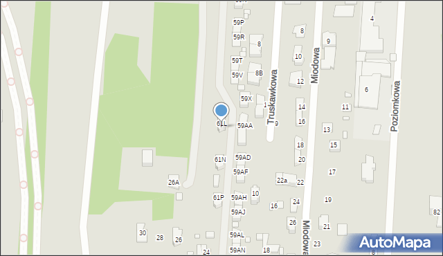 Sulejówek, Drobiarska, 61M, mapa Sulejówek