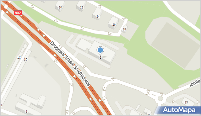 Świętochłowice, Drogowa Trasa Średnicowa, 2, mapa Świętochłowice