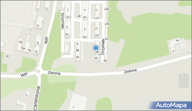 Świętochłowice, Drzymały Michała, 9C, mapa Świętochłowice
