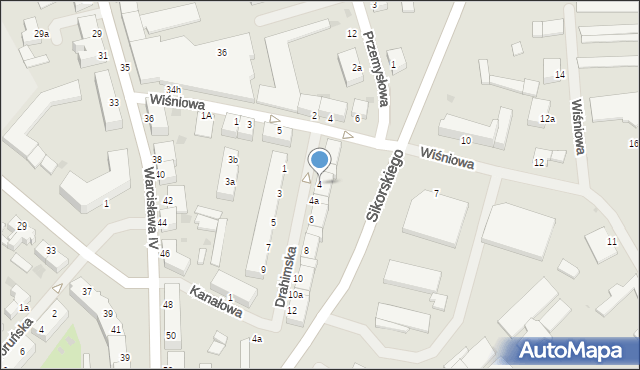 Szczecinek, Drahimska, 4, mapa Szczecinek