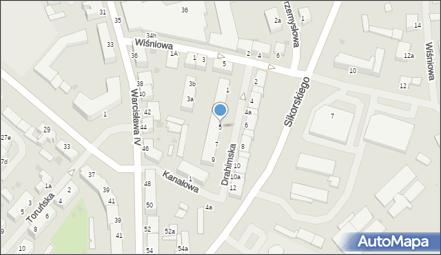 Szczecinek, Drahimska, 5, mapa Szczecinek