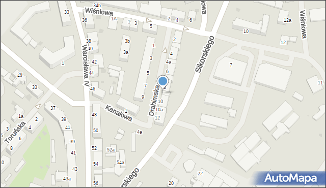 Szczecinek, Drahimska, 8a, mapa Szczecinek