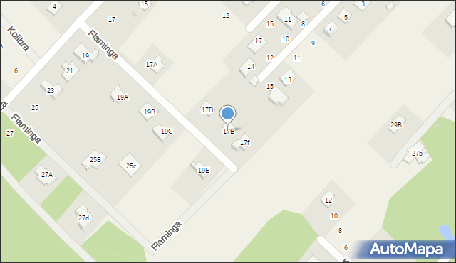 Szczęsne, Drozda, 17E, mapa Szczęsne