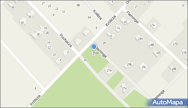 Szczęsne, Drozda, 27, mapa Szczęsne