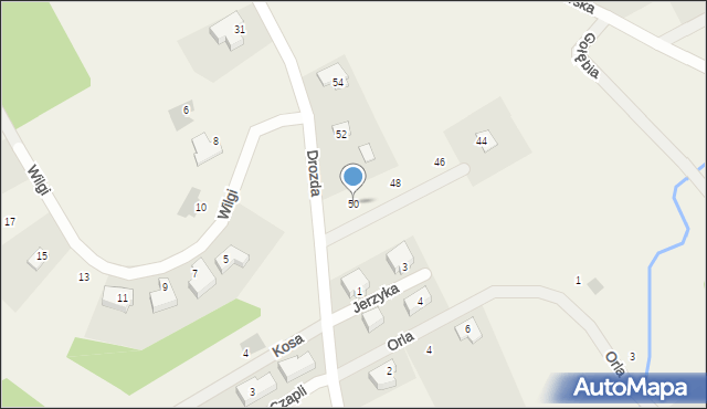 Tomaszkowo, Drozda, 50, mapa Tomaszkowo