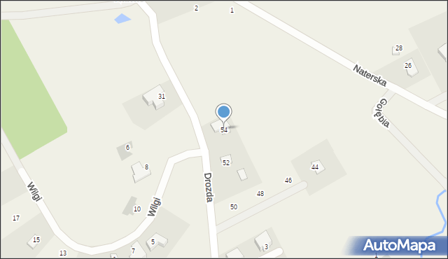 Tomaszkowo, Drozda, 54, mapa Tomaszkowo