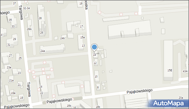 Toruń, Droga Trzeposka, 14, mapa Torunia