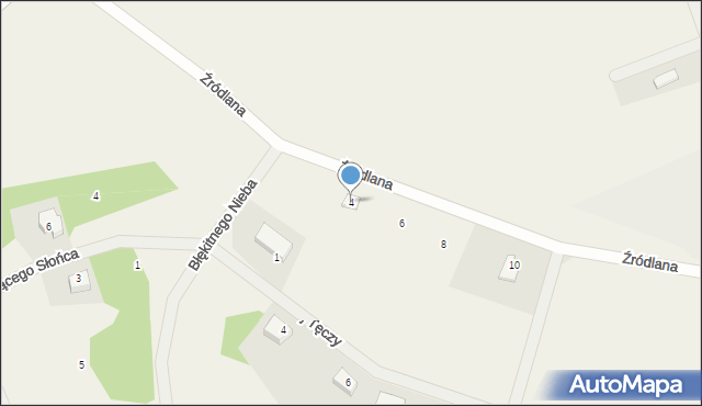 Tyrowo, Droga Źródlana, 4, mapa Tyrowo