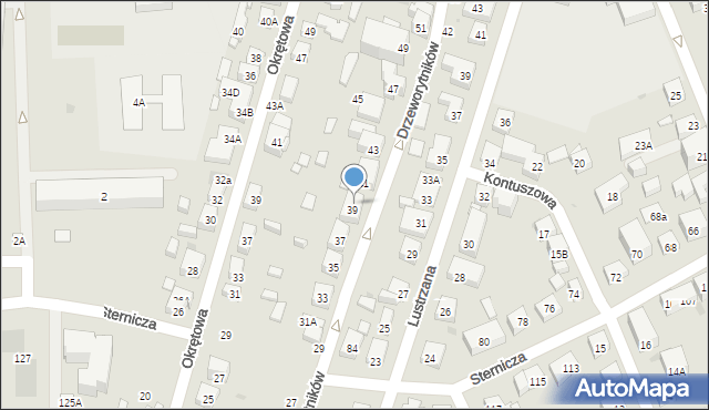 Warszawa, Drzeworytników, 39A, mapa Warszawy