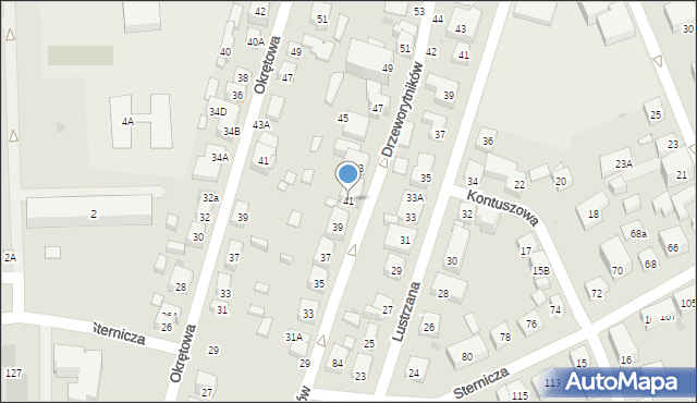 Warszawa, Drzeworytników, 41, mapa Warszawy