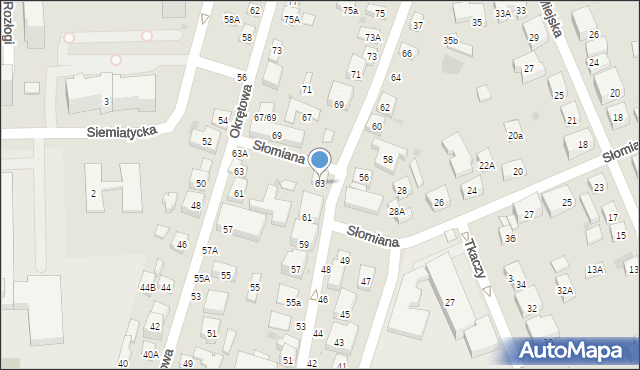 Warszawa, Drzeworytników, 63, mapa Warszawy