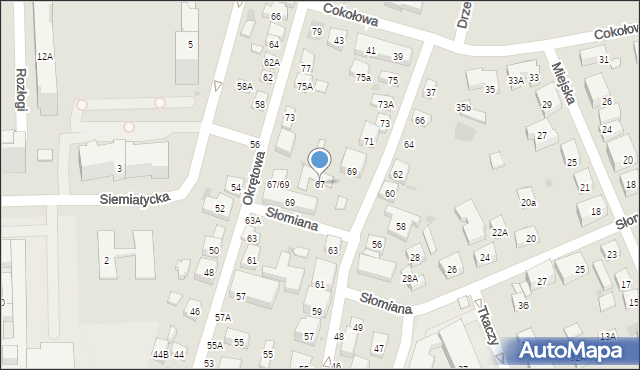 Warszawa, Drzeworytników, 67, mapa Warszawy
