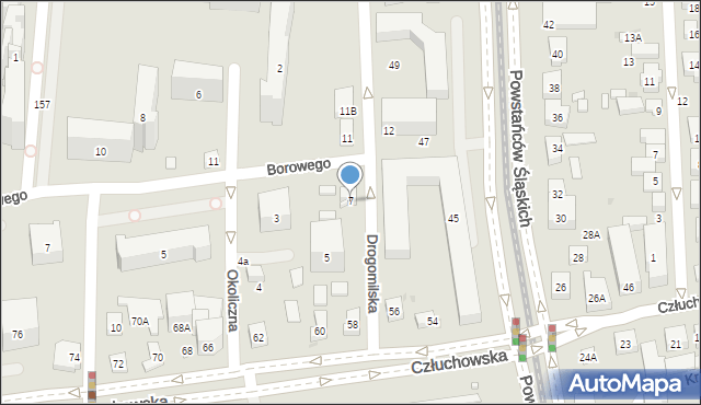 Warszawa, Drogomilska, 7, mapa Warszawy