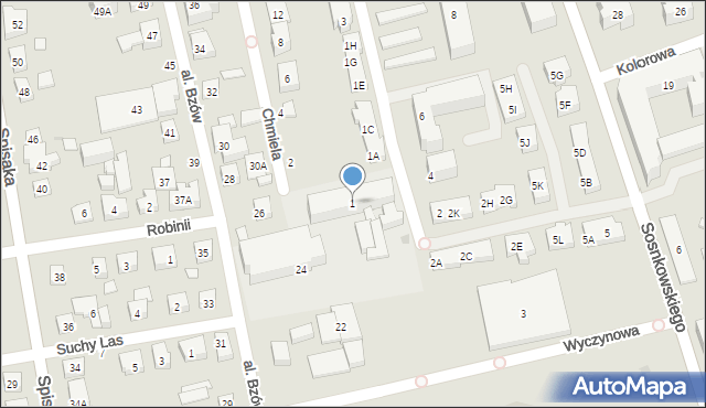 Warszawa, Drzymały Michała, 1, mapa Warszawy