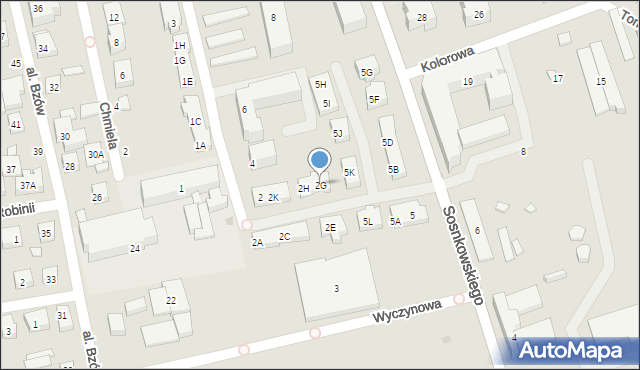 Warszawa, Drzymały Michała, 2G, mapa Warszawy