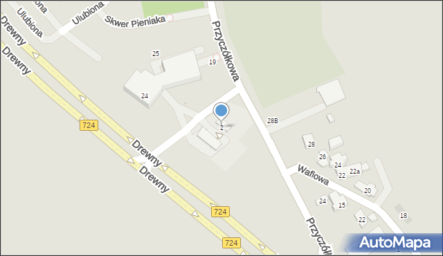 Warszawa, Drewny Łukasza, 2, mapa Warszawy