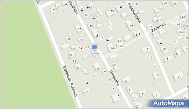 Warszawa, Drogistów, 11, mapa Warszawy