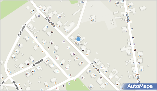 Węgorzyno, Drawska, 21, mapa Węgorzyno