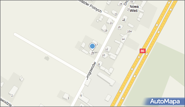 Wojkowice Kościelne, Drogowców, 15, mapa Wojkowice Kościelne