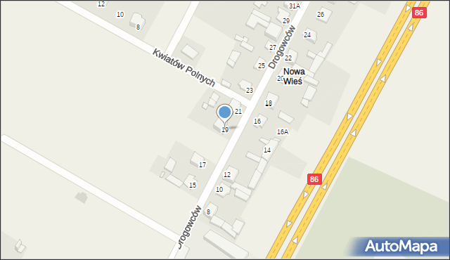 Wojkowice Kościelne, Drogowców, 19, mapa Wojkowice Kościelne