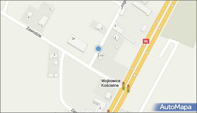 Wojkowice Kościelne, Drogowców, 2, mapa Wojkowice Kościelne