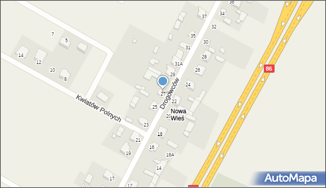 Wojkowice Kościelne, Drogowców, 27, mapa Wojkowice Kościelne