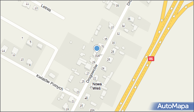 Wojkowice Kościelne, Drogowców, 31A, mapa Wojkowice Kościelne