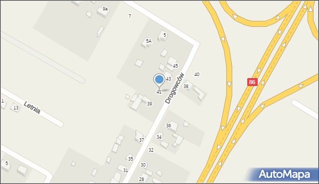 Wojkowice Kościelne, Drogowców, 41, mapa Wojkowice Kościelne