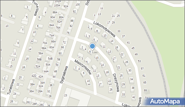 Wrocław, Drezynowa, 8, mapa Wrocławia