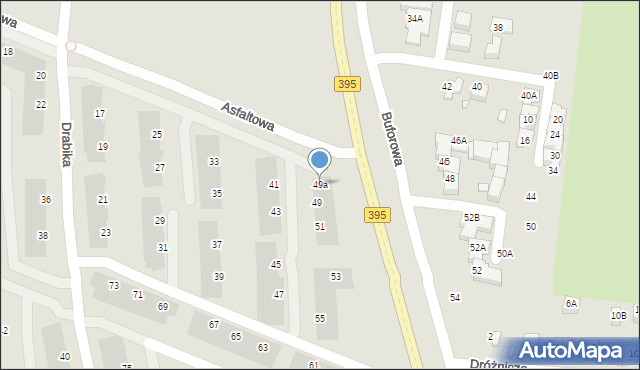 Wrocław, Drabika Stanisława, 49a, mapa Wrocławia
