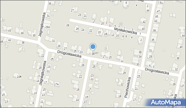 Wrocław, Drogosławicka, 19, mapa Wrocławia