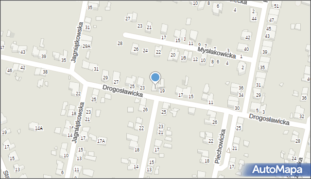 Wrocław, Drogosławicka, 21, mapa Wrocławia