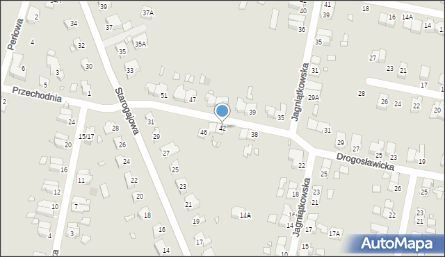 Wrocław, Drogosławicka, 42, mapa Wrocławia