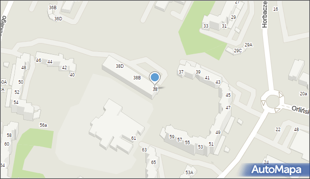 Wrocław, Drzewieckiego Stefana, 38, mapa Wrocławia