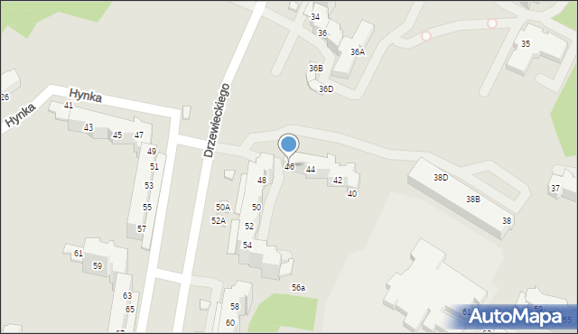 Wrocław, Drzewieckiego Stefana, 46, mapa Wrocławia