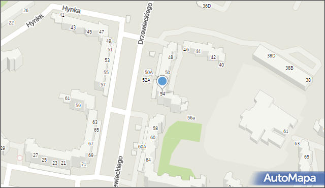 Wrocław, Drzewieckiego Stefana, 54, mapa Wrocławia