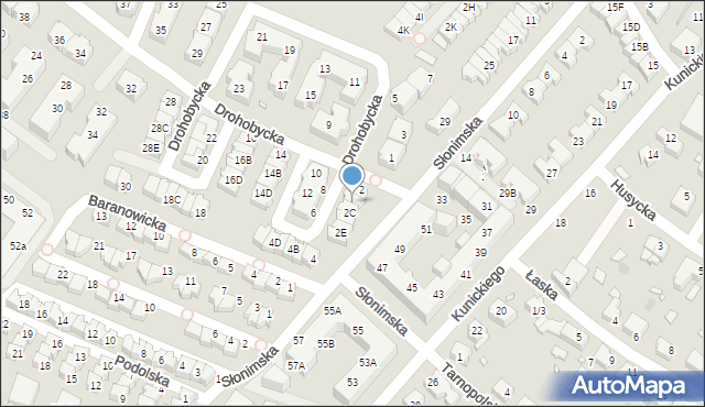 Wrocław, Drohobycka, 2B, mapa Wrocławia