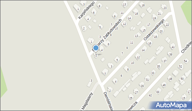 Zabłudów, Drukarzy Zabłudowskich, 2, mapa Zabłudów