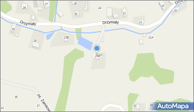 Zagórze Śląskie, Drzymały Michała, 23a, mapa Zagórze Śląskie