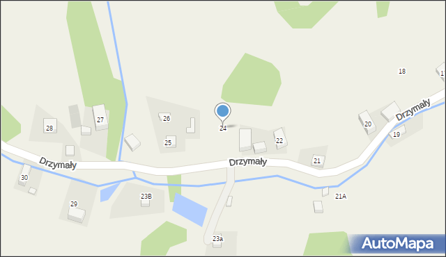 Zagórze Śląskie, Drzymały Michała, 24, mapa Zagórze Śląskie