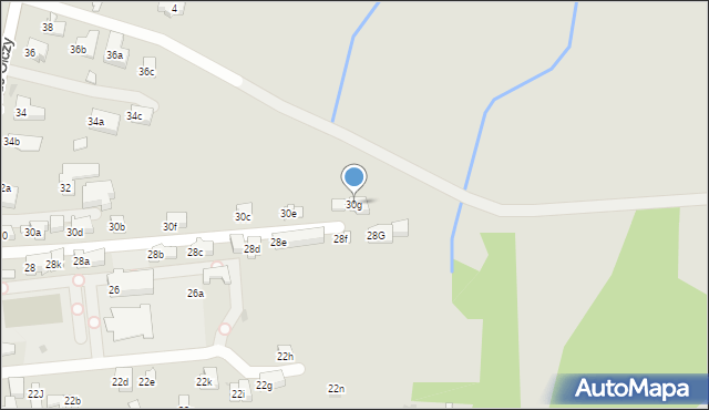 Zakopane, Droga do Olczy, 30g, mapa Zakopanego