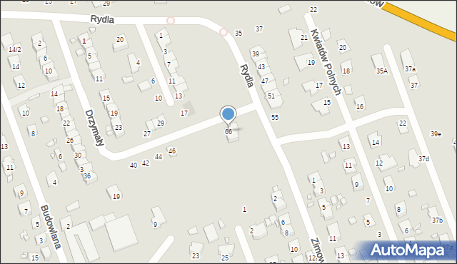 Zamość, Drzymały Michała, 66, mapa Zamościa