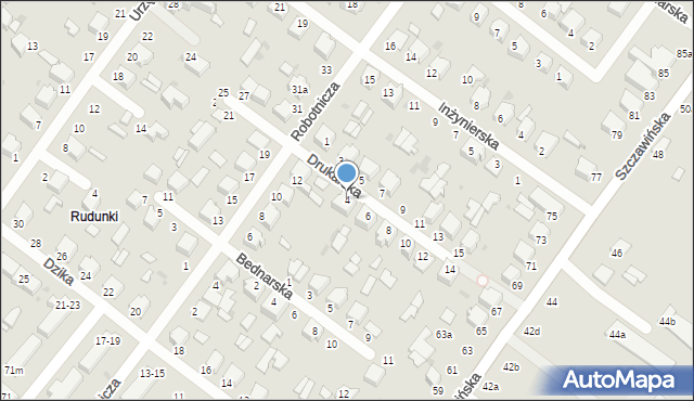 Zgierz, Drukarska, 4, mapa Zgierz