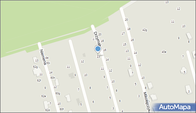 Zgierz, Drzymały Michała, 13, mapa Zgierz