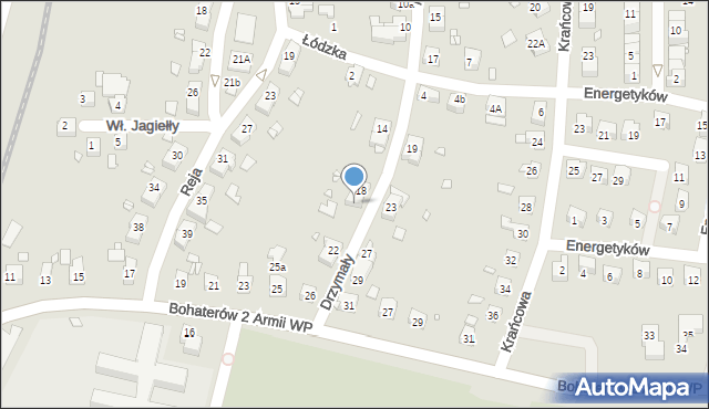 Zgorzelec, Drzymały Michała, 20, mapa Zgorzelec