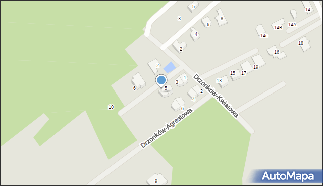 Zielona Góra, Drzonków-Kwiatowa, 7, mapa Zielona Góra