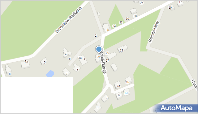 Zielona Góra, Drzonków-Przytulna, 2A, mapa Zielona Góra