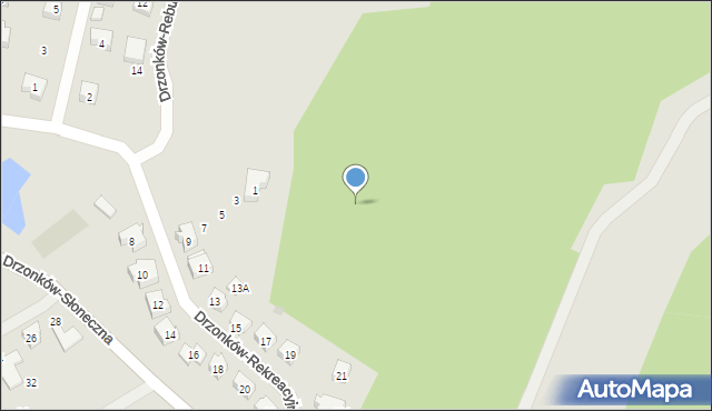 Zielona Góra, Drzonków-Rekreacyjna, 19d, mapa Zielona Góra