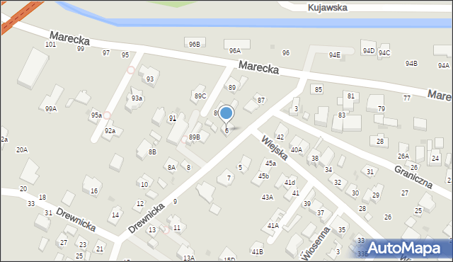 Zielonka, Drewnicka, 6, mapa Zielonka